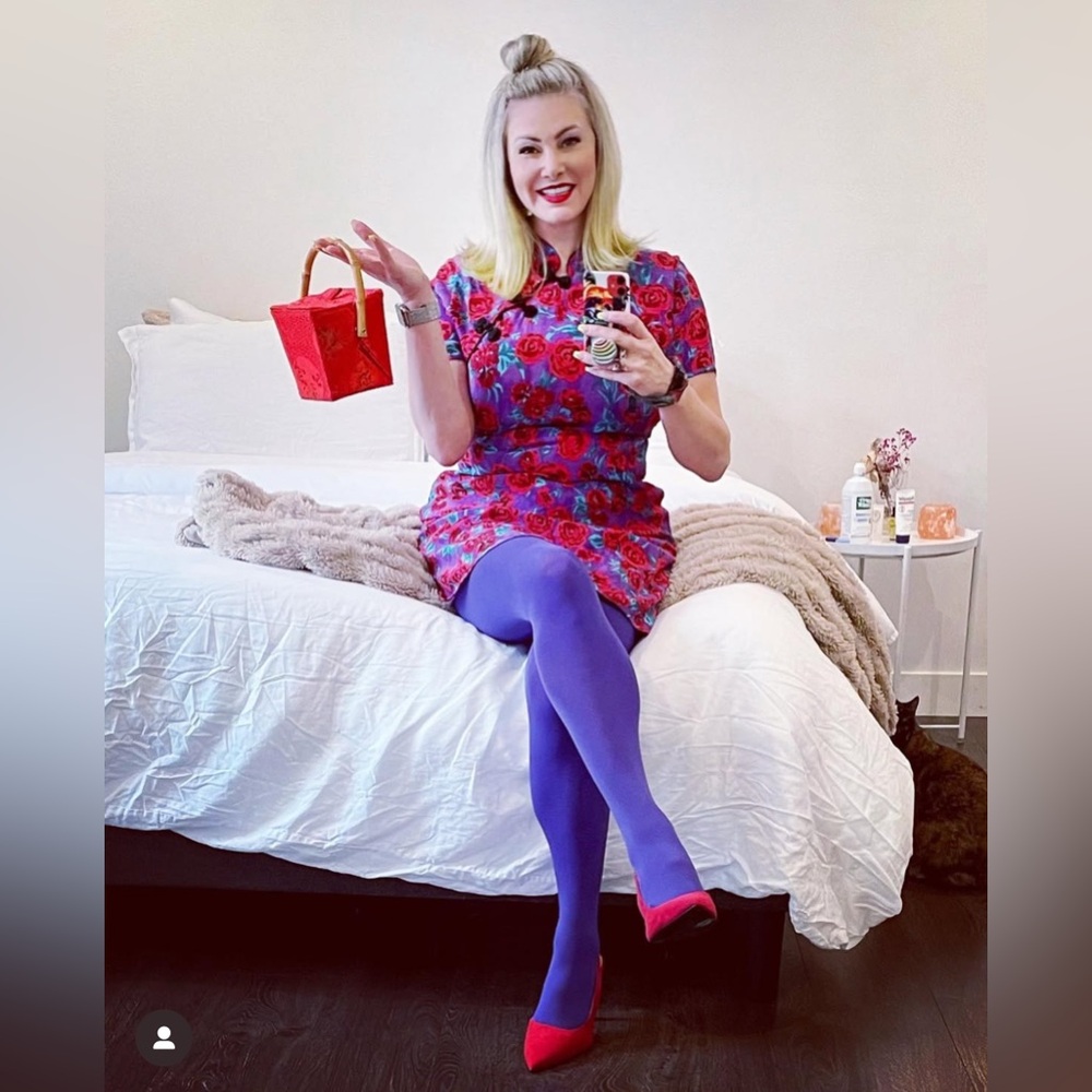 ZARA FLORAL FROG  BUTTON DRESS - XL